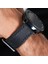 Samsung Galaxy Watch 4 5 6 / Watch 6 Classic 40MM 43MM 44MM 47MM Watch 5 Watch 5 Pro 40MM 44MM 45MM Watch 4 40MM 42MM 44MM 46MM 3 İp Motifli Siyah Deri Kordon 20MM Deri Kayış 3
