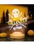 Cadılar Bayramı Halloween Hediyesi, Kişiye Özel Happy Halloween Kuru Kafa ve Ağlar LED Lamba 5