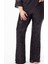 Siyah Yüksek Bel Ispanyol Paça Toparlayıcı Beli Lastikli Payetli Pullu Büyük Beden Pantalon 5
