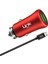 M581 12W 2.4A Metal Araç Şarj Aleti ve Micro USB Kablo Set 1