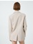 Blazer Ceket Düğmeli Ters Yaka Kapaklı Cep Detaylı 4