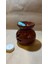 Buhardanlık Ebru Boyama Lotus Çiçeği Seramik Buhurdanlık Hand Made El Işi 4