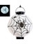 Halloween 20 cm LED Işıklı Örümcek Ağı Desenli Beyaz Renk Kağıt Japon Feneri 1ADET 1