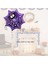 Mor Renk Spider Web Örümcek Ağı Şeklinde 65X54 cm Halloween Folyo Balon 1 Adet 2