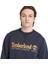 Embroidery Logo Brush Back Erkek Lacivert Sweatshirt 2