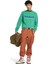 Embroidery Logo Brush Back Erkek Yeşil Sweatshirt 2