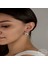Swarovski Crystal Taşlı 925 Ayar Gümüş Beyaz Sallantılı Kadın Küpe 2