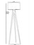 Tripod Siyah Silindir Rattan Abajurlu Lambader 4