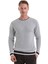 A.gri Comfort Fit Düz Pamuklu Bisiklet Yaka Casual Triko Kazak 4
