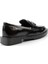 Siyah Kırışık Rugan Kadın Loafer Ayakkabı K01915050208 4