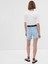 6" High Rise Cheeky Midi Denim Washwell™ Şort 4