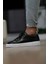 Marcellus Model Gerçek Deri Erkek Siyah Casual Ayakkabı - Erkek Siyah Sneaker 5