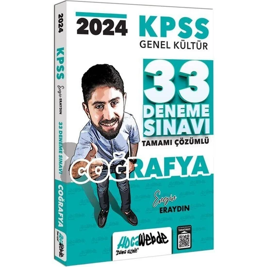 Hocawebde Yayınları 2024 KPSS Genel Kültür Coğrafya Tamamı Çözümlü 33 Deneme Sınavı