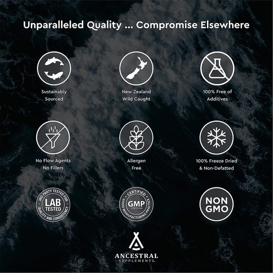 Ancestral Supplements New Zealand Wild Caught Fish Eggs 180 Fiyatı