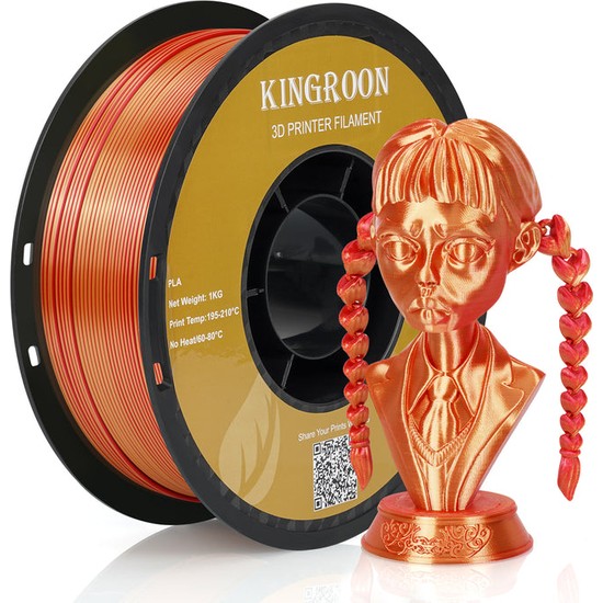 Kingroon Silk PLA Çift Renk Filament 1.75 mm 1 kg