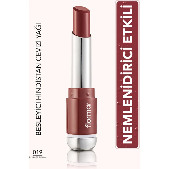 Flormar - Ruj - Prime'n Lips 019 Scarlet Sienna 8690604364503 33000018