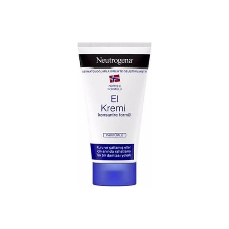 Neutrogena El Kremi 50 ml Konsantre Formül Parfümlü Kuru ve Çatlak Eller İçin Hızlı Emilim
