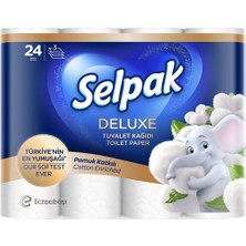 Selpak Deluxe Tuvalet Kağıdı Pamuk Katkılı 24'lü