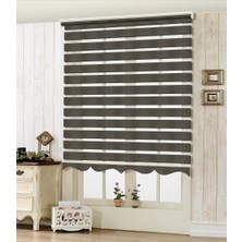 Modern Soft Bambu Zebra Perde Alüminyum Kasalı Yüksek Kaliteli - Acı Kahve