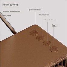 Kangrui-HB Retro Bluetooth Ses Ev Radyosu Kablosuz Hoparlör (Yurt Dışından)