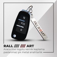 C9 Rall Art Uyumlu 3D Metal Paslanmaz Metal Araç Otomotiv Anahtarlığı