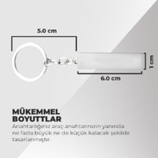 C9 Rall Art Uyumlu 3D Metal Paslanmaz Metal Araç Otomotiv Anahtarlığı