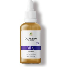 Duaderm Sıkılaştırıcı, Aydınlatıcı Vit K2 Gözaltı Serumu (Coffeine + 1 Vitamin K2 ) 30ml