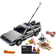 LEGO® Geleceğe Dönüş Zaman Makinesi 10300 - Back To The Future Hayranı Yetişkinler için Koleksiyonluk ve Sergilenebilir Yaratıcı Model Yapım Seti (1872 Parça)