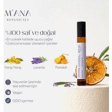 Mana Botanicals Serenity %100 Saf ve Doğal Lavanta Yağı, Ylang Ylang Yağı ve Portakal Esansiyel Yağ Karışımı Roll On