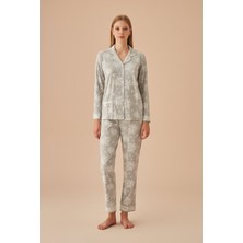 Suwen Griss Maskülen Pijama Takımı