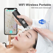 Barışhan Medikal Dijital Mikroskop 1000X Zoom Wifi USB Video Resim Kayıt 8 LED Işıklı Mikroskop