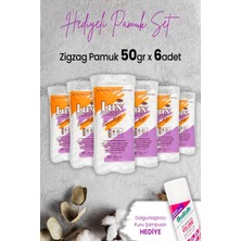 Lux Zigzag Pamuk 50 gr x 6 Adet ve Hediyeli