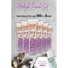 Lux Disk Makyaj Pamuğu 100'LÜ x 6 Adet ve Hediyeli