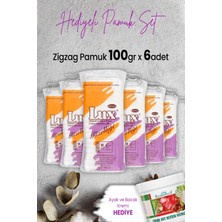 Lux Zigzag Pamuk 100 gr x 6 Adet ve Hediyeli