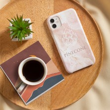 Pinecone Minimalist, Bohem Taş Bardak Altlığı Masaüstü Koruyucu Altlık 4 Parça Set 10x10cm Stone Coasters SC234