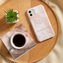 Pinecone Soyut Sanat, Desen Taş Bardak Altlığı Masaüstü Koruyucu Altlık 4 Parça Set 10x10cm Stone Coasters SC294