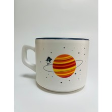 Mor Mürekkep Gezegen Baskılı Mavi Içli Venüs Kupa