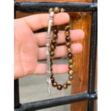 Doğan Silver Erkek Kaplan Gözü Tesbih DGN5068