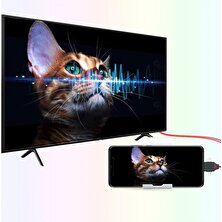 Hubify Tüm Huawei Telefonlar Için Hdmı Tv Bağlantı Kablosu : Type-C + Lightning + Micro USB To HDMI 2m Kablo.