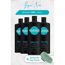Syoss Yoğun Nem Şampuan 500 ml x 4 Adet ve Şampuan Fırçası