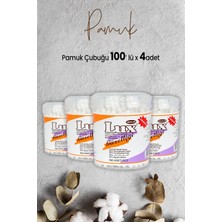 Lux Pamuk Çubuğu 100' Lü x 4 Adet