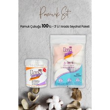 Lux Pamuk Çubuğu 100' Lü ve 3' Lü Seyahat Paketi