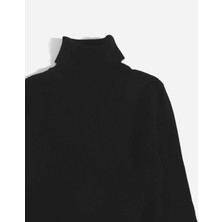 Hanclo 3’lü Hazır Paket Siyah - Beyaz - Gri Kaşkorse Slimfit Balıkçı Yaka Boğazlı Kazak