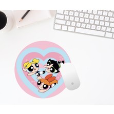 Baskı Bazar Baskıtech Ppg Kızları Baskılı Yuvarlak Mouse Pad