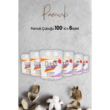 Lux Pamuk Çubuğu 100' Lü x 6 Adet
