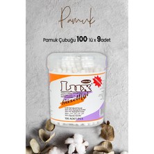 Lux Pamuk Çubuğu 100' Lü x 9 Adet