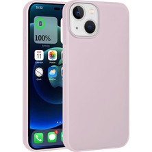 Case 4U Apple iPhone 15 Kılıf Klasik Mat Renkli Yumuşak Premier Silikon Rose Gold