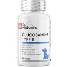 Dr. Natures Köpekler Için Glukosaminetype Iı Collagene (75 Tablet)