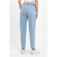 Vena Kadın Norah Sky Blue Beli Lastikli Lyocell Jean Pantolon