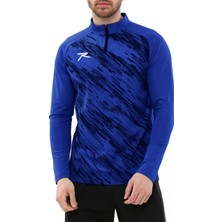 Raru Erkek Yarım Fermuarlı Sweatshirt Dıgnus Saks